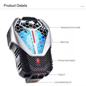 Vente en gros de pince arrière en alliage ABS + aluminium refroidissement rapide accessoires de radiateur de téléphone portable - Product Image 6