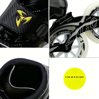 Patins à roues alignées en carbone OEM, bottes de course à trois ou quatre roues, chaussures de roller professionnelles légères pour adultes, compétition