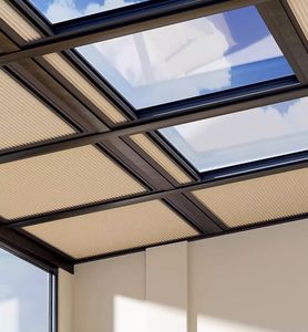 Stores occultants cellulaires en nid d'abeille motorisés électriques ZSTARR à isolation thermique 100% occultants <span class=keywords><strong>pour</strong></span> véranda et serre - Product Image 2