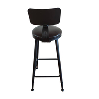 Chaises de bar hautes en métal, chaises hautes en fonte et table haute, mobilier de café