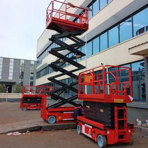 Altura de elevación 8 m 10 m 12 m 14 m 16 m 18m Plataforma de trabajo con ruedas autopropulsadas Elevador de tijera móvil con batería de plomo ácido - Product Image 4