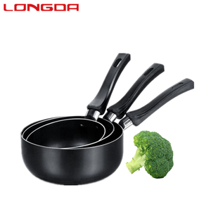 Nồi nấu ăn bằng <span class=keywords><strong>Bakelite</strong></span> tháo rời 12cm-32cm, màu đen tùy chỉnh, tay cầm bằng nhựa - Product Image 3