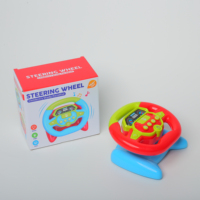 Volant de simulation musical et lumineux en ABS pour enfants, jouet éducatif pour l'apprentissage précoce, cadeau à piles pour tous les âges
