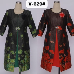 Nouvelle robe décontractée grande taille pour femme, ensemble deux pièces, idéale pour l'église - Product Image 6