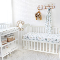 Drap de lit pour berceau de printemps, drap-housse amovible pour lit bébé, housse de matelas à langer pour nouveau-né, lit bionique