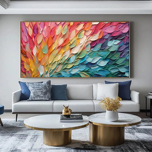 Textured Still Life Flower Wall Art 3D White Oil Painting <b>Canvas</b> Handmade Neutral Gold Abstract Blossom Wabi-Sabi Hanging - Product Image 6