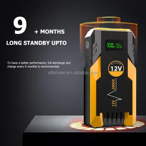 Emergency Auto Jump Starter 12V 24V 24000mAh Portable Car Booster Start Power Bank Dead Battery Jumper With Air Compressor