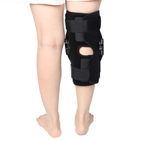 Attelle de genou articulée avec compression réglable, support à double axe pour les blessures du LCA et du LCP, stabilisateur de genou post-chirurgical