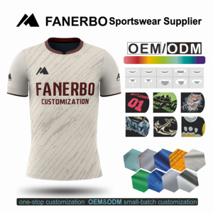 Venta al por Mayor de Fábrica, Jersey de Fútbol Americano Sublimado, Ligero, Transpirable, Diseño Personalizado, Jacquard Retro, 100% Poliéster - Product Image 1