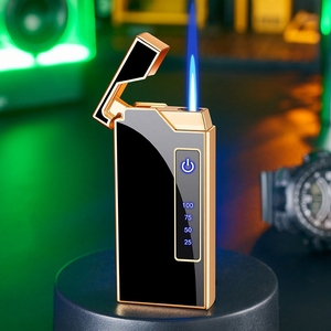 Briquet à <span class=keywords><strong>gaz</strong></span> électrique avec torche coupe-vent rechargeable à flamme bleue, <span class=keywords><strong>charge</strong></span> rapide USB, Smart Touch - Product Image 5