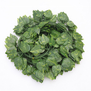 Guirlandes de feuilles de Senmasine Epipremnum Aureum en soie, verdure, vignes suspendues, lierre artificiel pour la décoration murale de la chambre, fête de mariage, pièce - Product Image 6