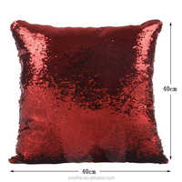 Housse de coussin réversible super brillante avec paillettes, motif Nicholas Cage, 40x40cm