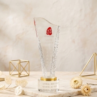 YL-1035 Nuevo Trofeo de Cristal K9, Placa de Premio de Cristal para Eventos Deportivos Escolares