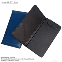 Porte-comptes en cuir haut de gamme avec pochette et couvercle magnétique pour bars, restaurants, hôtels – Porte-menu