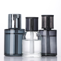 Ensemble de diffuseur de parfum de luxe en gros de roseau de diffuseur de parfum bouteille de diffuseur de parfum avec le chapeau et le bâton