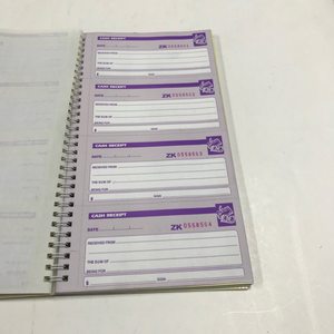 2024 vente chaude argent loyer reçu deux parties autocopiant papier selle cousue avec agrafes fantaisie et carton <span class=keywords><strong>bien</strong></span> réservé - Product Image 2