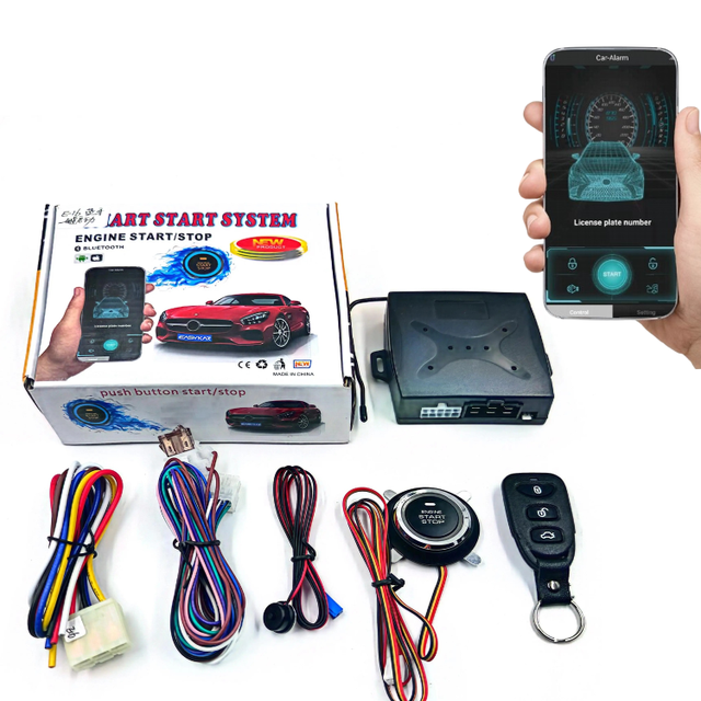 Best Selling Car Remote Starter System Security Alarm Start Kit Stop Starting Engines Push Button Smart Phone App