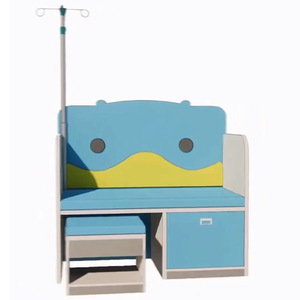 Chaises d'hôpital pour enfants Keming Furniture avec tiroirs, sièges en contreplaqué de bois massif pour cliniques et zones d'infusion - Product Image 5