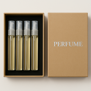 Hochwertiges 4x10ml Parfüm-Spray-Set mit Probe in Deckel- und Bodenschachtel, Recycelbare Geschenkbox - Product Image 4