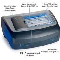 Espectrofotómetro Visible de Alta Precisión 320-1100nm, Sistema Óptico de Doble Haz, Pantalla Táctil TFT a Color de 7 Pulgadas, de Sobremesa para Laboratorio