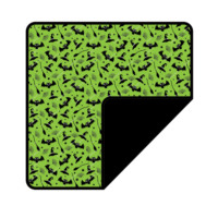Couverture pour bébé en bambou tricotée sur mesure avec motif fantôme d'Halloween, literie confortable imprimée pour nouveau-né