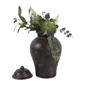 Vaso Decorativo in Terracotta con Coperchio per Arredamento Soggiorno, Vaso Casual per Fiori per Camera da Letto, Casa e Ufficio - Product Image 2