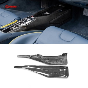 Caja de Almacenamiento para Consola Central de Fibra de Carbono Seca Estilo OEM para Ferrari SF90, Tapa de Consola de Reposabrazos Preimpregnada Real, Mejora Interior - Product Image 1