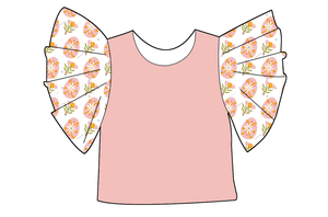 Custom Pattern Girls <strong>Easter</strong> Ruffled Flounce Sleeve <strong>Top</strong> Bunny Carrot Print Toddler Spring Casual Shirt Kids Holiday Clothing - Product Image 2