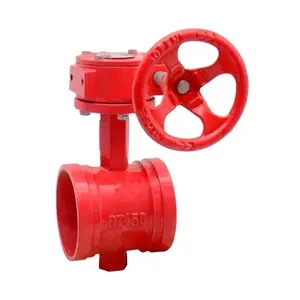 cast Iron body fire control valve manual fire extinguisher butterfly valve