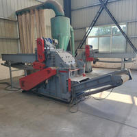 Broyeur à bois horizontal haute performance, déchiqueteur de palettes, contrôlé par PLC, 380V, haute productivité, capacité de 5000 à 8000 kg/h, 15 cm max