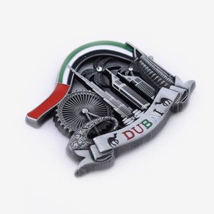 Refrigerador de Metal de tamaño mediano moderno, logotipo personalizable, recuerdo, electrodoméstico, regalos superiores, imán de nevera con forma de Omán Dubai - Product Image 4