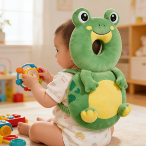 Mochila de Protección para la <span class=keywords><strong>Cabeza</strong></span> del Bebé, Cojín de Protección para la <span class=keywords><strong>Cabeza</strong></span> de Bebés y Niños Pequeños, Suave y Cómodo, Diseño de Dibujos Animados (Rana) - Product Image 5