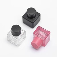 Flacon de parfum vide transparent format poche 15 ml, flacons de parfum en verre cylindriques ronds et rectangulaires, flacon de parfum vide
