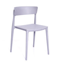 Chaise de salle à manger moderne en polypropylène (PP), empilable, en plastique