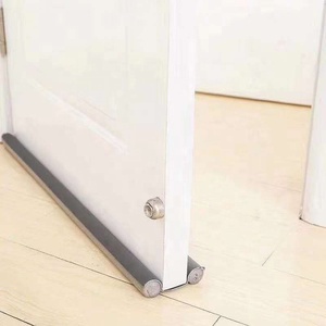 Noir gris blanc cuir Surface projet bouchon porte fenêtre Double pas de poussière froide fond double porte projet garde porte bandes météorologiques - Product Image 5