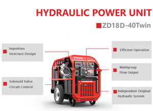 Ventes directes d'usine <span class=keywords><strong>Zondar</strong></span> 23HP bloc d'alimentation hydraulique à essence portable pour la démolition du béton - Product Image 3