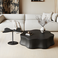 Ensemble de tables basses papillon en noyer italien, design minimaliste, écologique et durable, pour salon, mobilier créatif