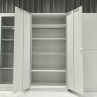 Armoire de classement en acier laminé à froid de haute qualité, 2 portes, avec étagères réglables pour bureau et maison