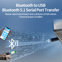 Adaptador USB a TTL de larga distancia CP11, módulo de puerto serie virtual USB a Bluetooth, Dongle maestro único esclavo