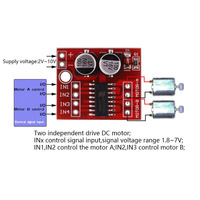 Module de carte pilote L298N Moteur pas à pas L298N Voiture intelligente Robot planche à pain Peltier High Power L298 DC Motor Driver