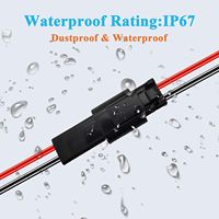 Konektor Listrik Otomotif 14 AWG 2 Pin DT Tahan Air, Konduktor Tembaga, Isolasi PVC, Male Female untuk Kabel Harness Mobil