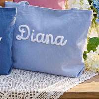 Sac fourre-tout en velours côtelé personnalisé pour femme, idéal pour le quotidien |   Sac à main personnalisé tricoté à la main avec fermeture éclair, idéal pour le travail, les voyages, les week-ends, les mariages