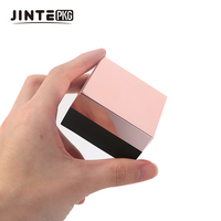 Emballage cosmétique en plastique carré noir mat et or rose brillant de luxe vide de 15g, 30g, 50g, pour pots de gel à ongles