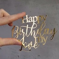 MOYI Acryl-Kuchenaufsatz für Verliebte, Paare, Geburtstag, Jahrestag, Kuchendekoration, romantische Valentinstags-Party-Kuchendekoration