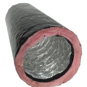 8 polegadas ac duct isolação fiberglass isolou dutos flexíveis para ar condicionado