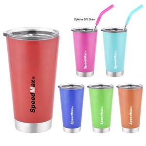 <span class=keywords><strong>Gobelet</strong></span> de voyage isotherme à double paroi en acier inoxydable de 450 ml avec <span class=keywords><strong>paille</strong></span>, écologique, pour bureau, couleurs personnalisables - Product Image 1