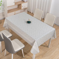 Nappe de table rectangulaire imperméable à imprimé floral gris RNPT pour pique-nique