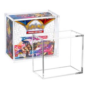 QY Factory Direct <b>Clear</b> 8+5 Acrylic Magnetic Card Elite Trainer <b>Box</b> <b>Display</b> Case ETB Protector <b>Display</b> Case - Product Image 1