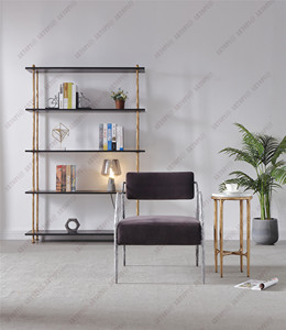 Estantería moderna <span class=keywords><strong>de</strong></span> hierro hecha a mano, marco <span class=keywords><strong>de</strong></span> Metal forjado a mano, <span class=keywords><strong>madera</strong></span> sólida, mediados <span class=keywords><strong>de</strong></span> siglo - Product Image 4