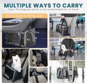 Échantillon Gratuit : Sac de Transport pour Chat et Chien, Approuvé par les Compagnies Aériennes, Sac de Transport Souple et Respirant pour Animaux de Compagnie, avec Bandoulière Réglable et - Product Image 3